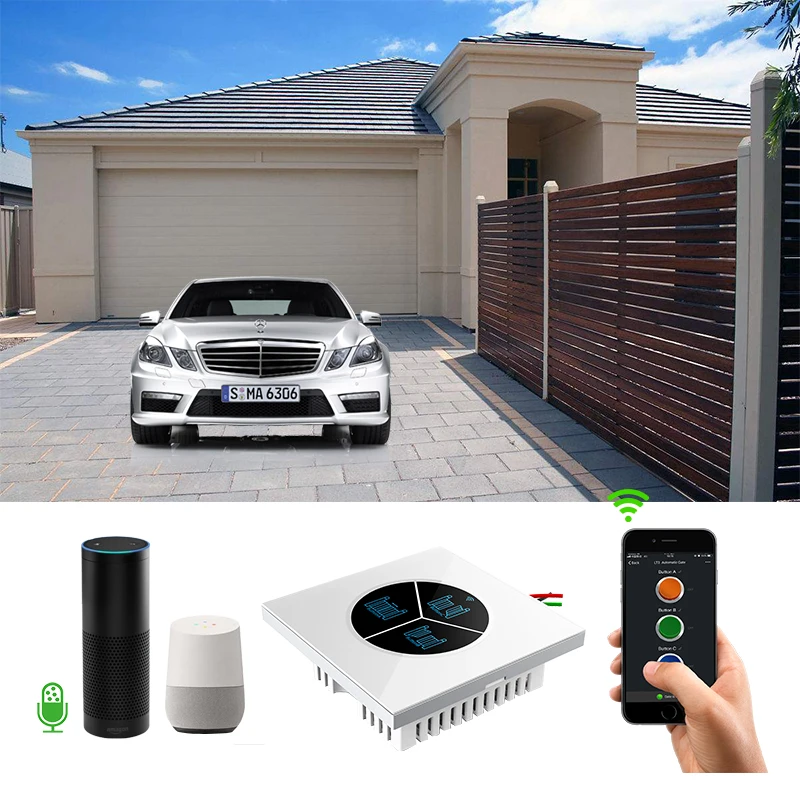Электрическая открывалка для раздвижных ворот, контроллер для раздвижных ворот с двигателем переменного тока, wi-fi переключатель с голосовым управлением Google Assistant