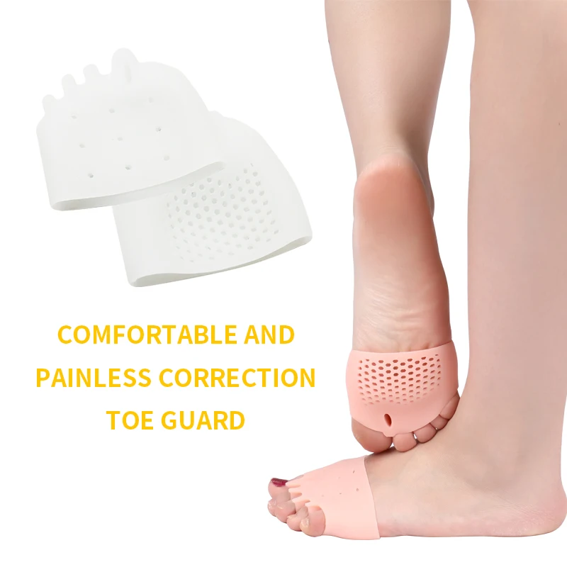 Гелевые разделители для ног с пятью отверстиями для левой и правой части обуви