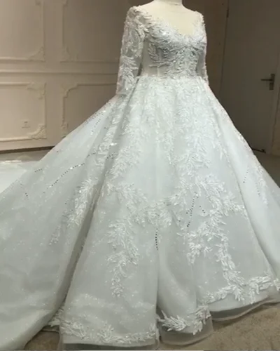 Ball Gown Wedding Dresses 2021 Luxury Bridal Dresses Lace Bridal Gowns Vestido De Novio Custom Muslim Bridal Wedding Dresses