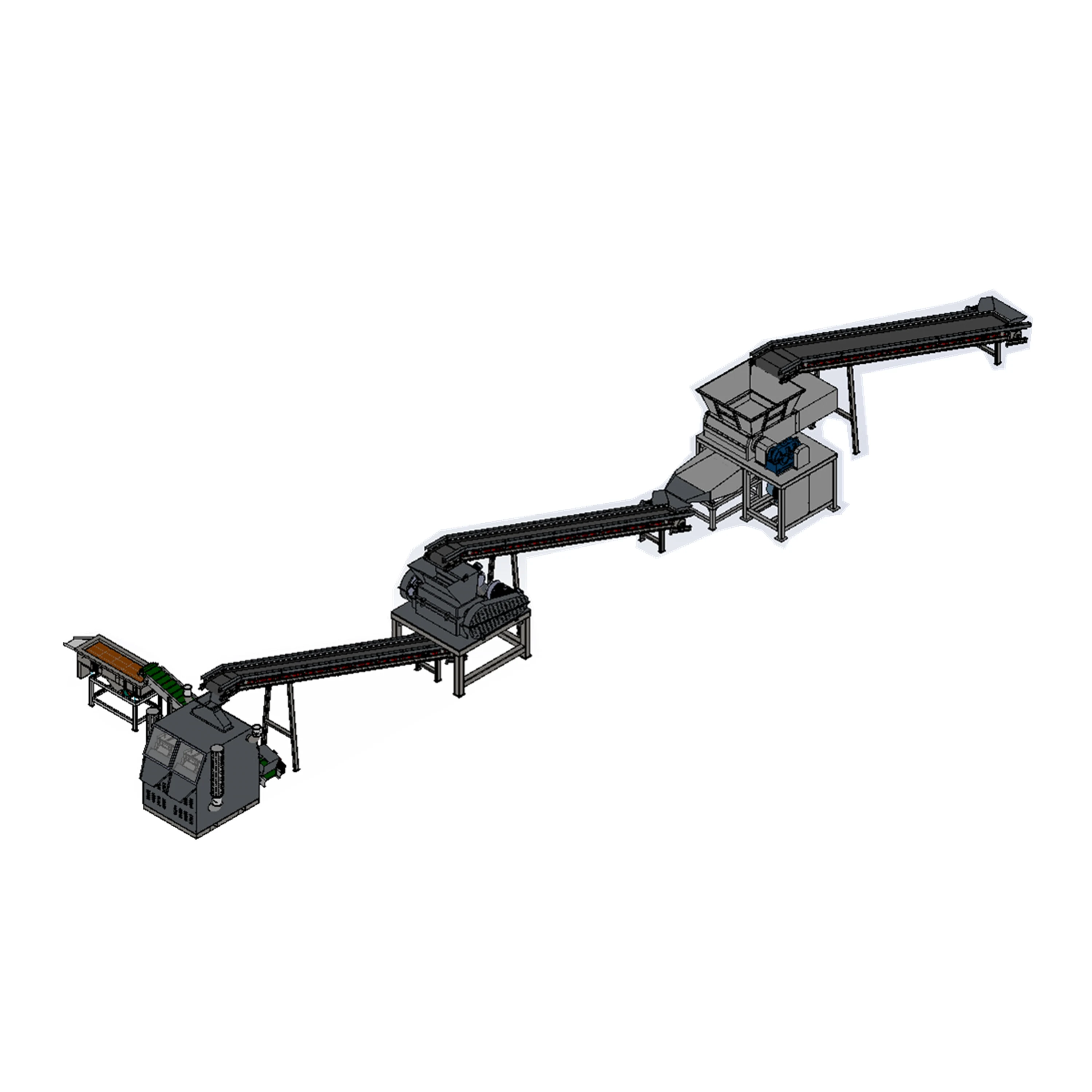 High Quality Big Capacity Copper Wire Recycling Machines  / Wire Crusher Machine