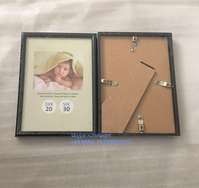 Cheap bulk black  plastic photo frame picture photo frame in size 4x6x8x10 5x7 molduras para foto wholesale 6r 7r 8r 10r 12r
