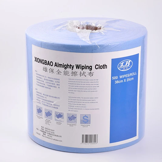 Laser Cut Class 1000 Microfiber Dustless Cleanroom Wiper Paper Roll