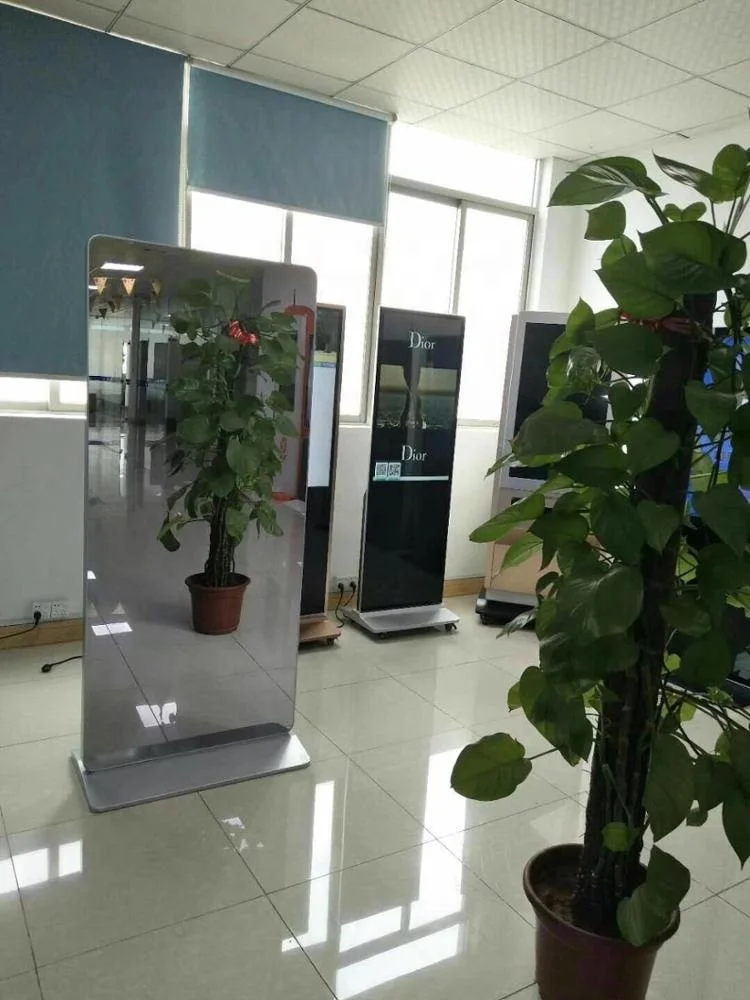 China Smart LCD digital signage magic mirror touch screen advertising display mirror advertising player