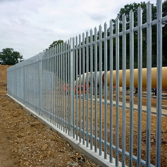 
High Security 3mm W Pales Triple Pointed Steel Perimeter Security Palisade fencing 
