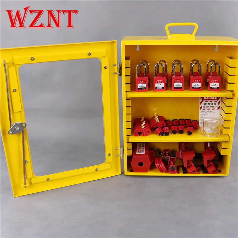 NT-K04 Yellow Safety Lockout Tagout Locks  Loto Group Lockout Box