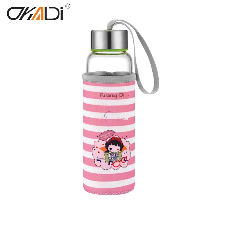 Best Selling Private Label Crystal Glass Drinking Water Bottles New Product Glass Water Bottle