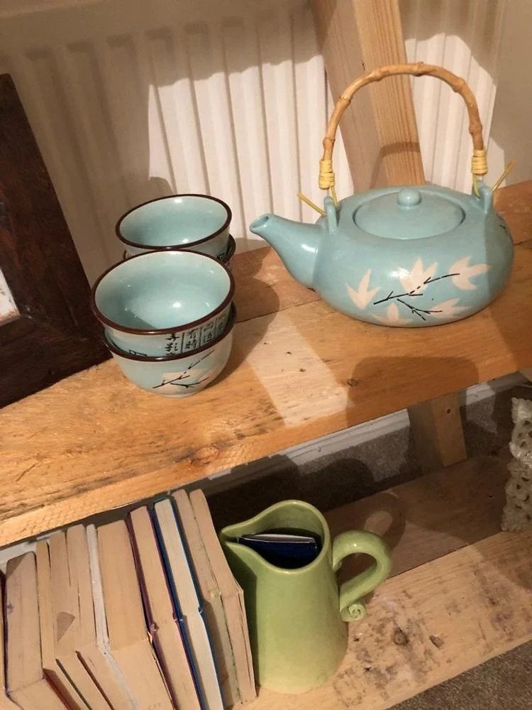 
Rustic A frame 4 Tier Ladder Shelf Bookcase, made from Reclaimed Pallet Wood for Space Saving 