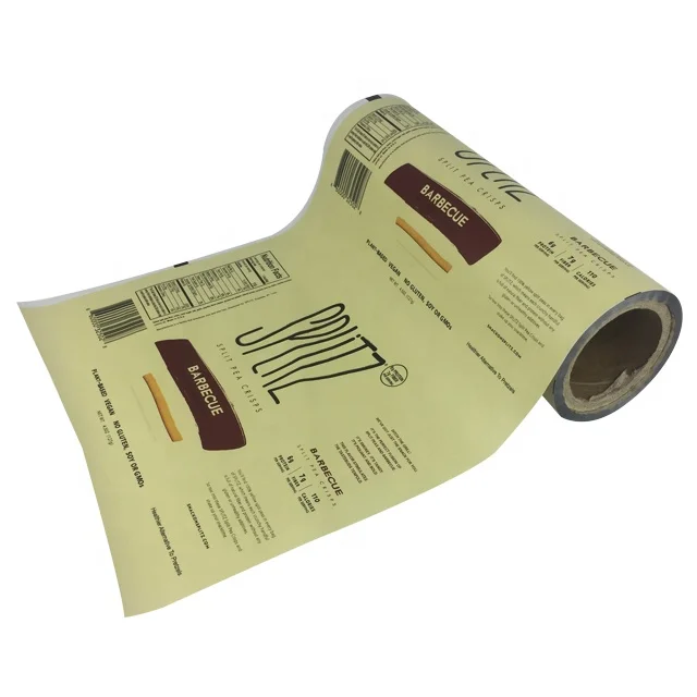 Custom printed matte laminating pouch metalized film barbecue bag food grade mylar plastic food packaging film roll