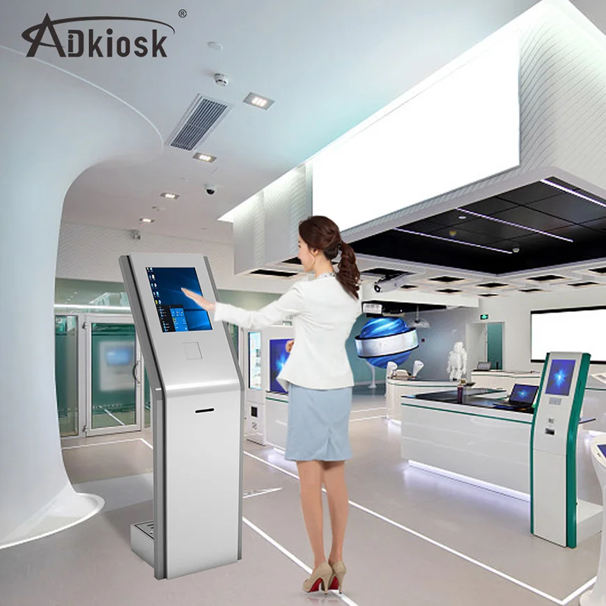 
 19 дюймов сенсорный экран signage цифров wifi термальный принтер с системой массового обслуживания  