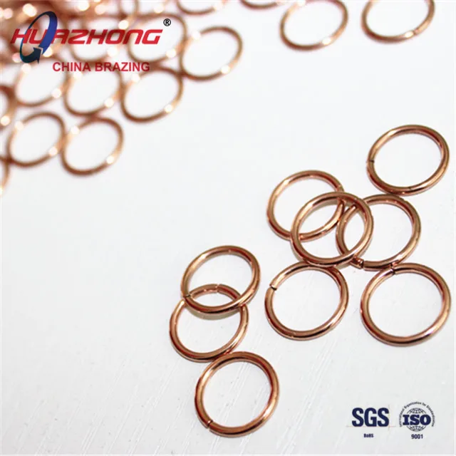 Copper Brazing Round Ring BCuP-2 Low Melting Point Copper Pipe and Copper Tube Welding Filler Metal Soldering Wire Rings