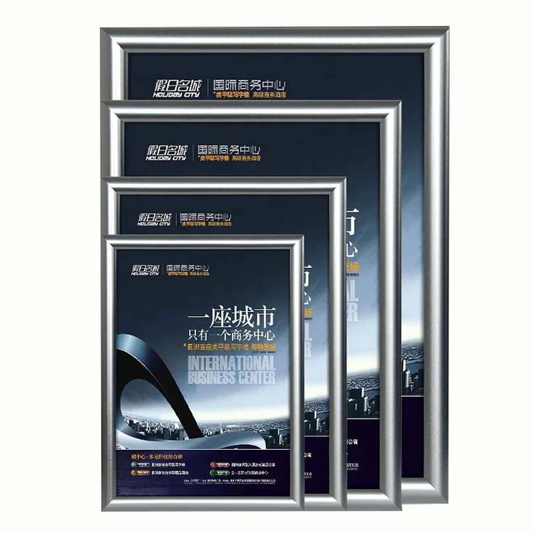 Gallery Display Show Alloy Aluminum Metal Multi-Size A1 Plastic Poster Frame Edging