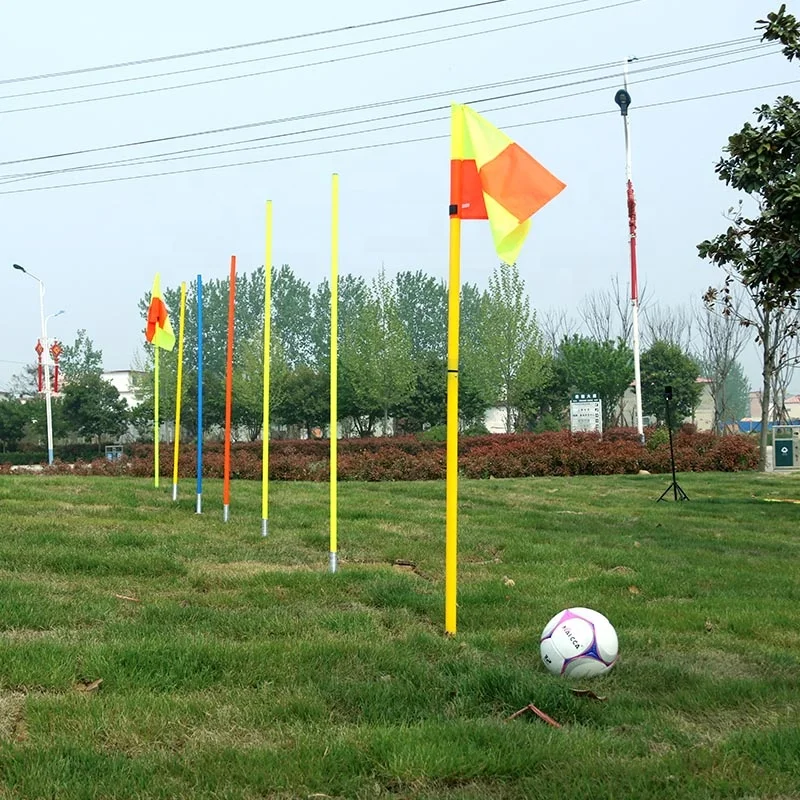 Soccer corner flag with spring, football flag, Soccer Training Equipment