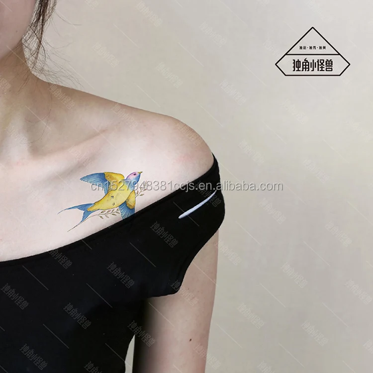 
Special own design Swallow Bird Chinese Style Ancient Customs Tattoo Sticker Long Lasting Freshness 