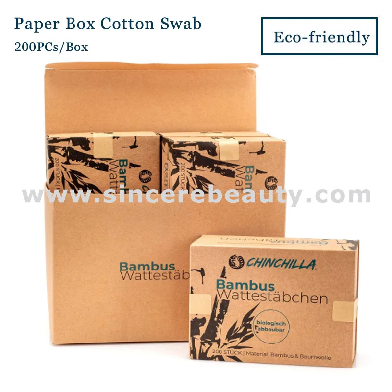 Бамбуковые палочки ватные 200 штук в ящике