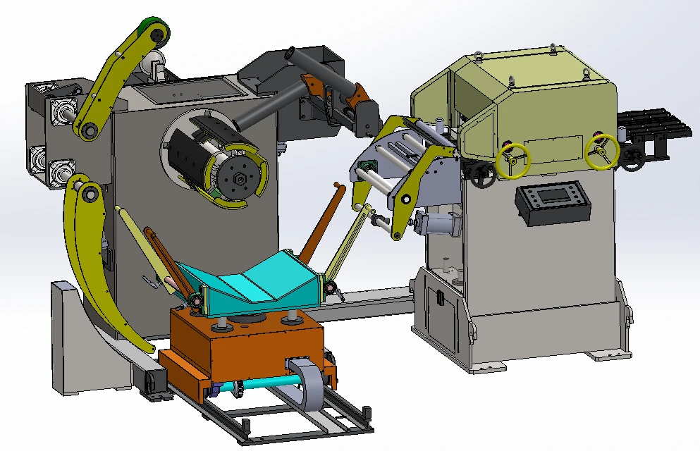 
HAIWEI 3 in 1 decoiler straightener feeder for press 