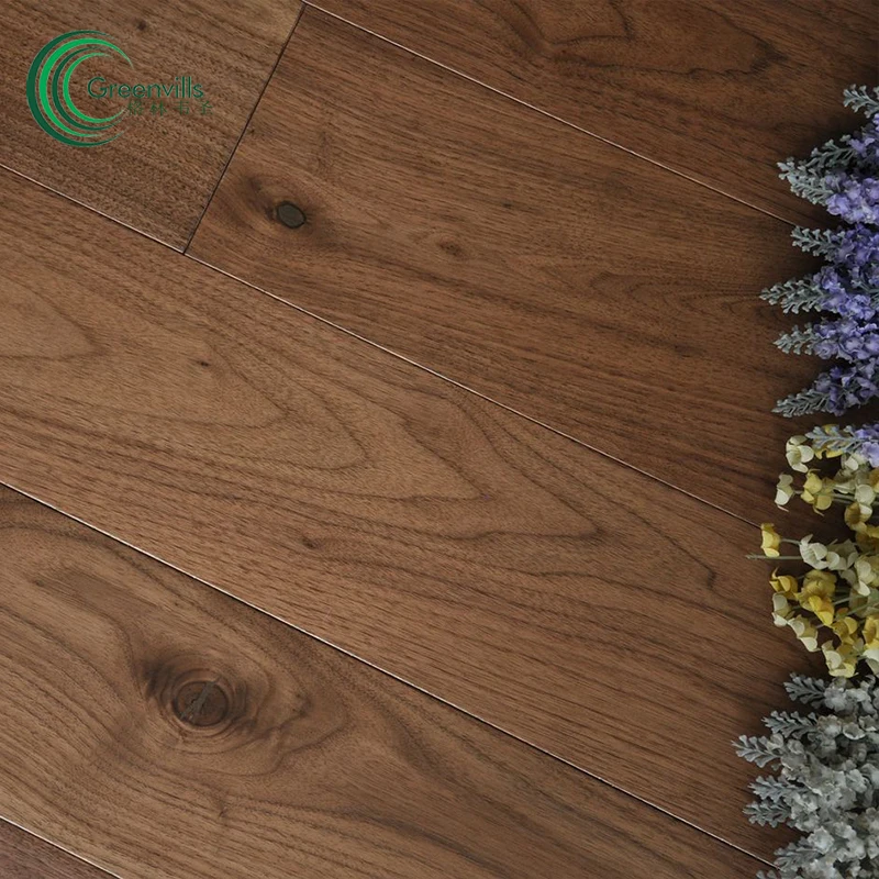 
High quality multi layer walnut parquet engineered solid wood flooring natural color walnut floating floor 