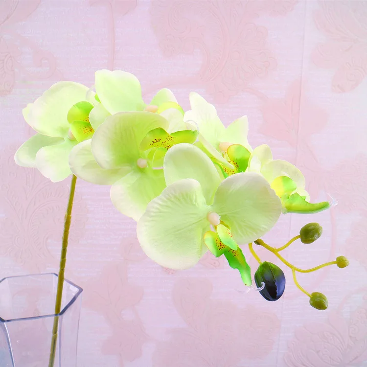 
high quality new style silk flower butterfly orchid artificial flower on home living room decoration 
