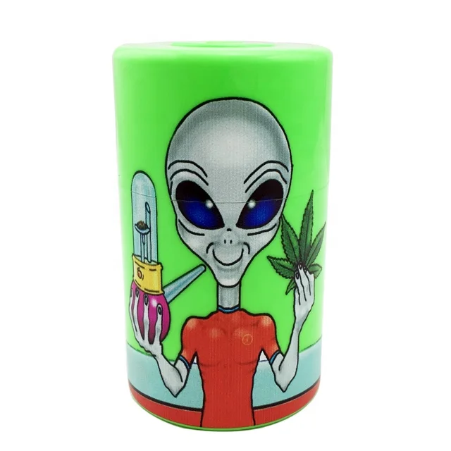 Airtight Smell Proof Durable Multi-Use portable plastic Herb Container Stash Jar