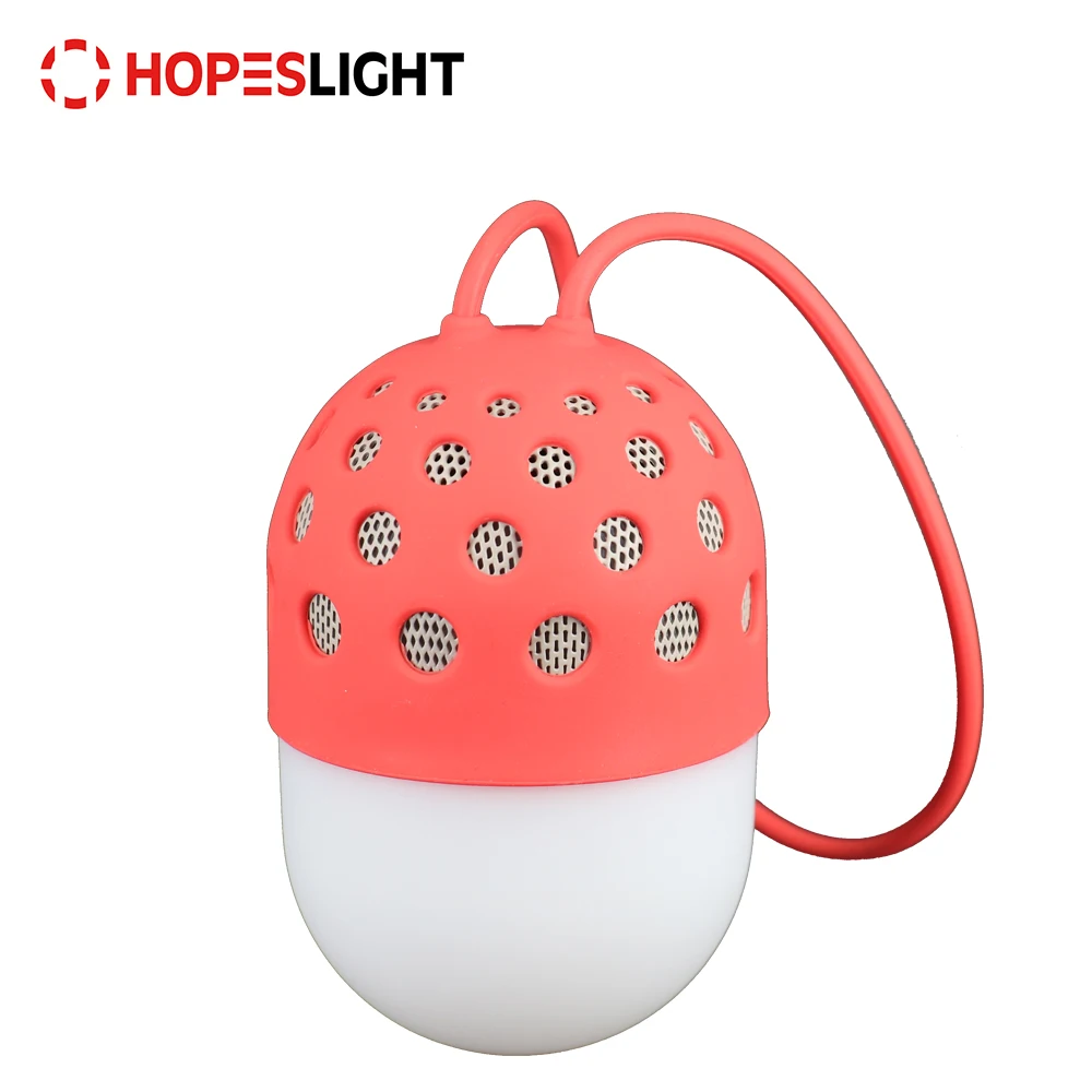 
Mini Wireless USB rechargeable LED Outdoor Light Camp Lantern with Blue Tooth Speaker 