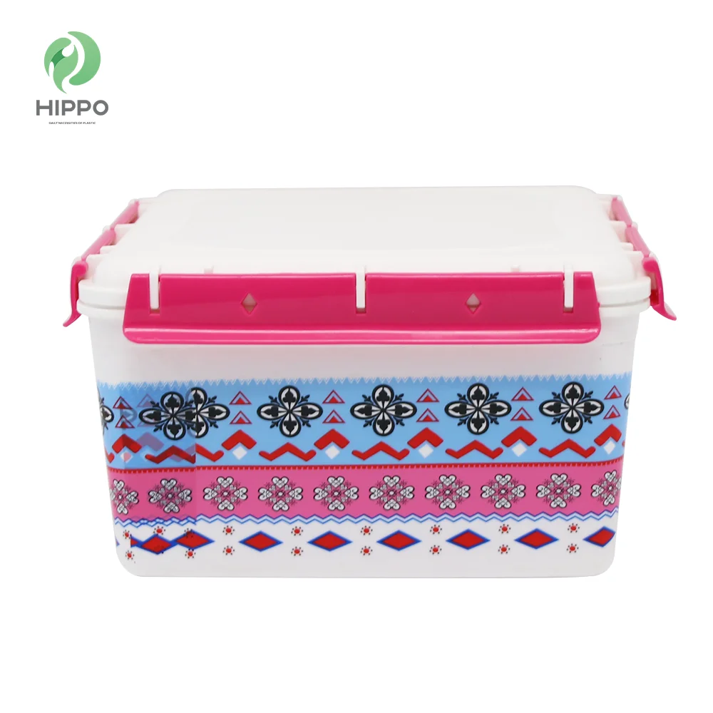 Square custom airtight food container set with lid