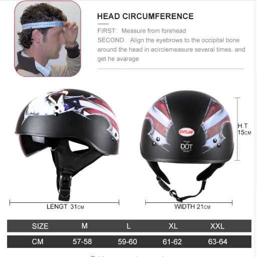 NEW vintage Jet motorcycle classic Harley helmet retro scooter half helmet with Builtin visor lens moto casco DOT Chopper bikes