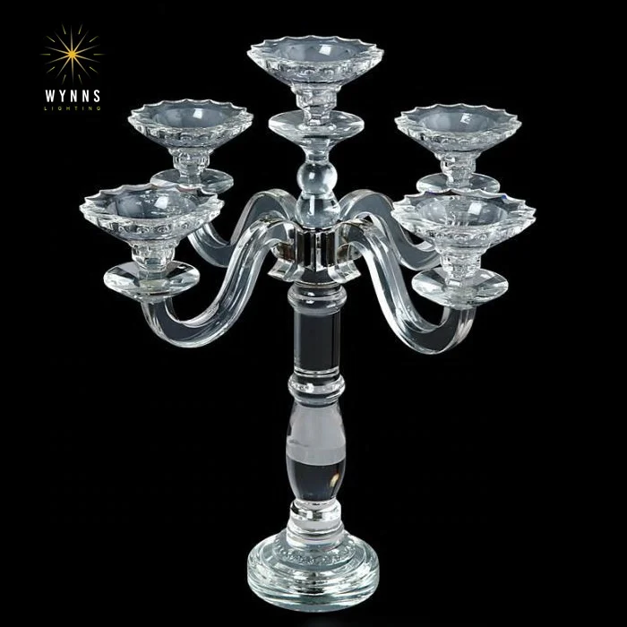 Crystal chandelier bobeche k9 cristal candle holder for dining table and wedding decoration