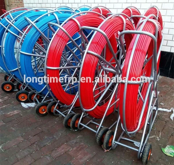 
10mm*200m Pulling Cable Fiberglass Duct Rodders, Cable Push Rod 