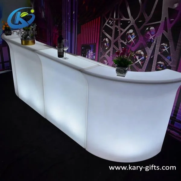 
Plastic Event Bar Night Club Modern Design LED Bar Counter 