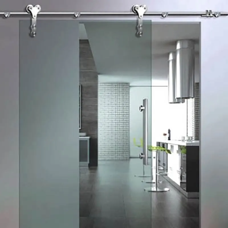 DOMO межкомнатные стеклянные раздвижные двери полный комплект оборудования GD-18