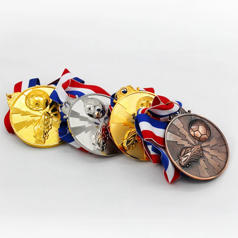 Custom design zinc alloy metal football trophies medals