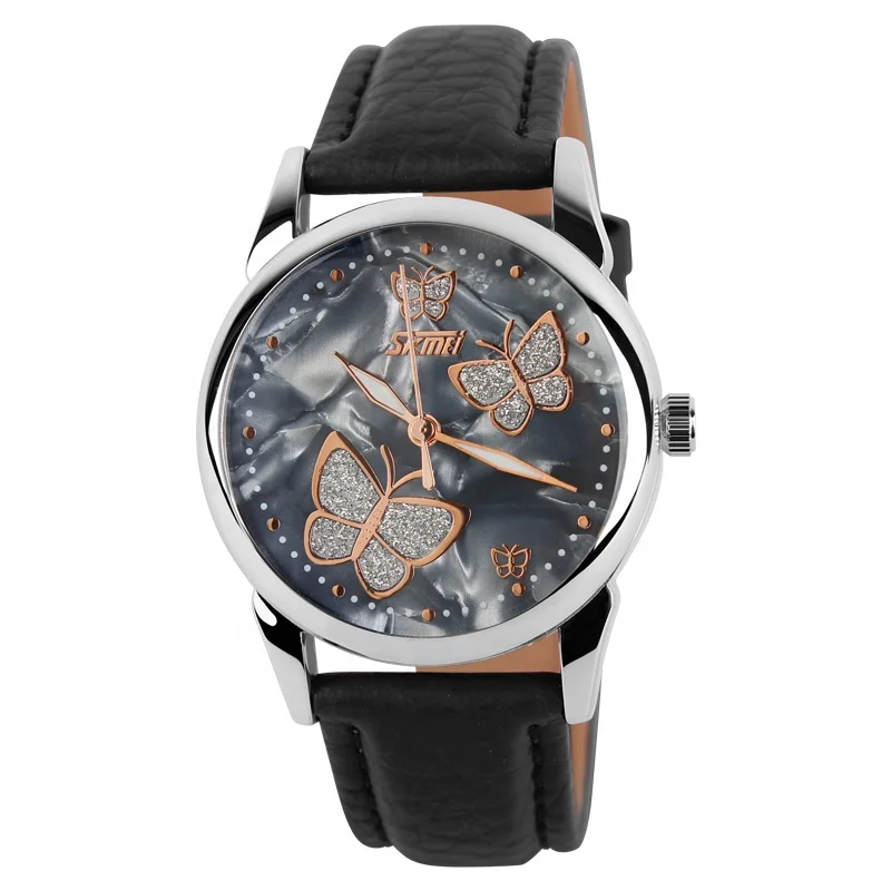 montre guangzhou watch wholesale market branded skmei 9079 stylish womens butterfly watches for girls