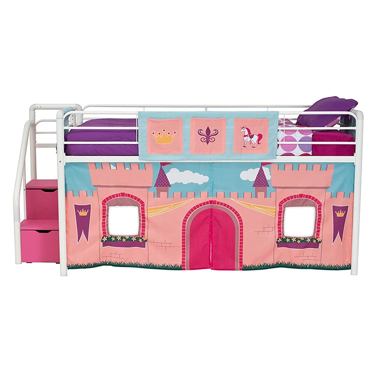 Free Sample Twin Over Curtains Double Full Size Princess Bunk Bed