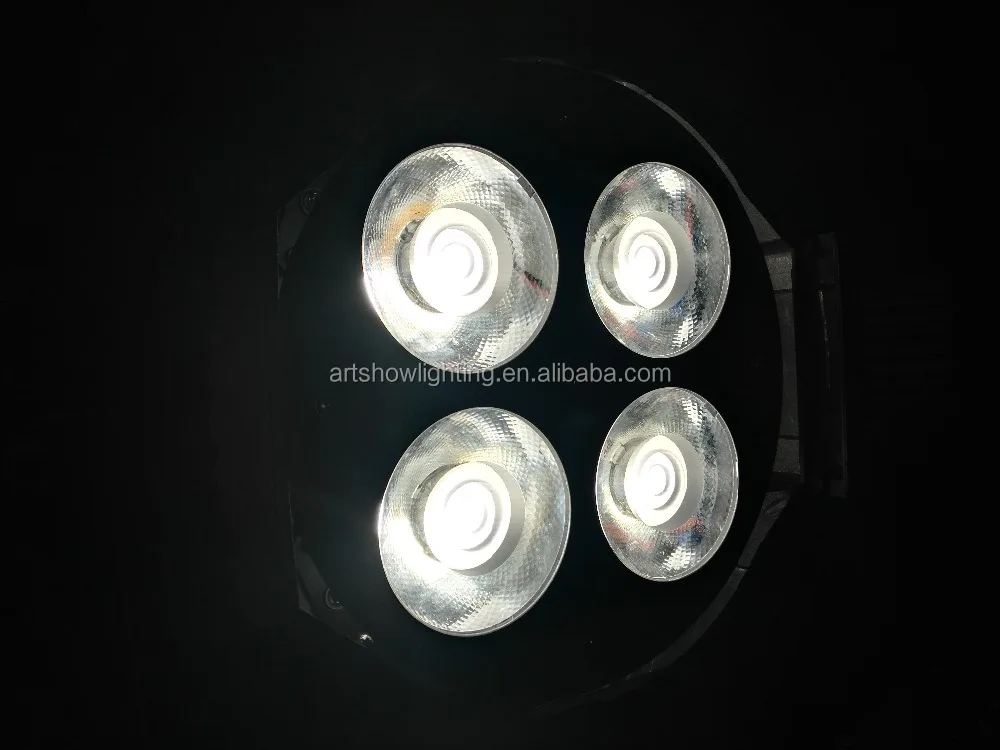 4x50W Warm White Cool White 2in1 200W Cob LED  Par Wash Stage Studio DMX Light