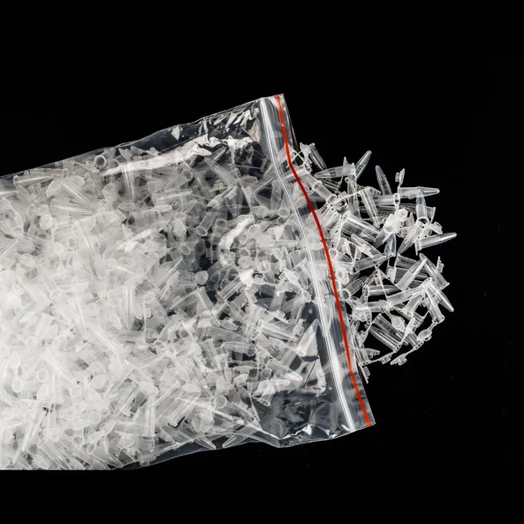 Cheap 0.5 ml Disposable Plastic 1000PCS/Bag Centrifuge Tubes with Attached Lid Clear White PCR Tubes