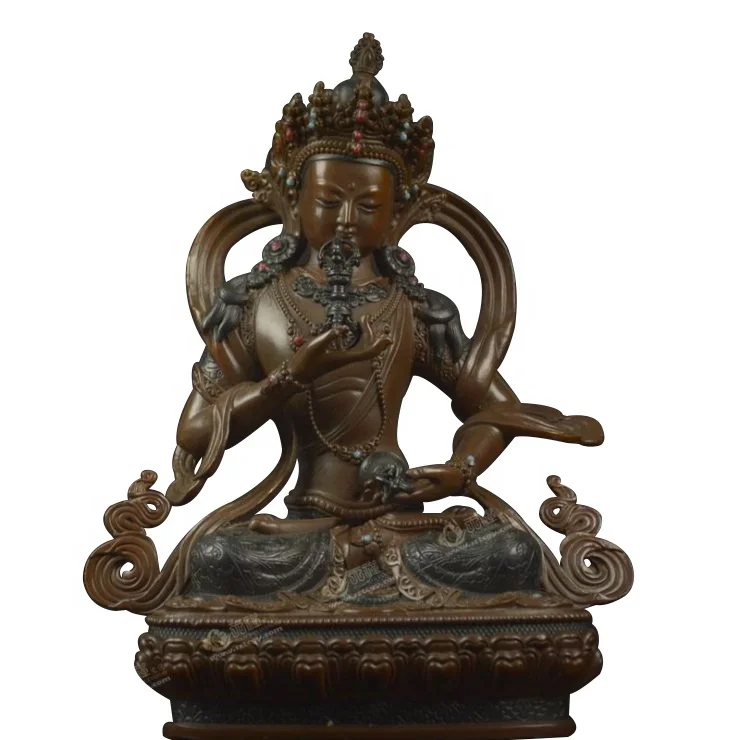 Tibetan small buddha statue Casting Vajrasattva bronze sculpture