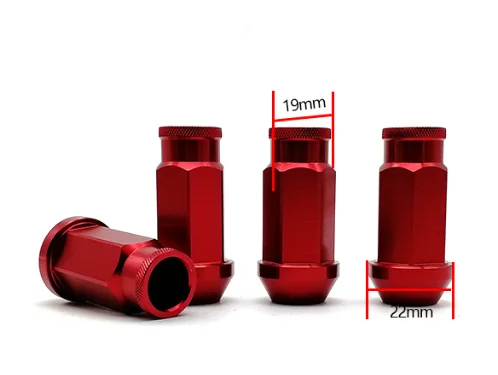 hex 19mm Chrome Tuner Wheel Nut for car wheel