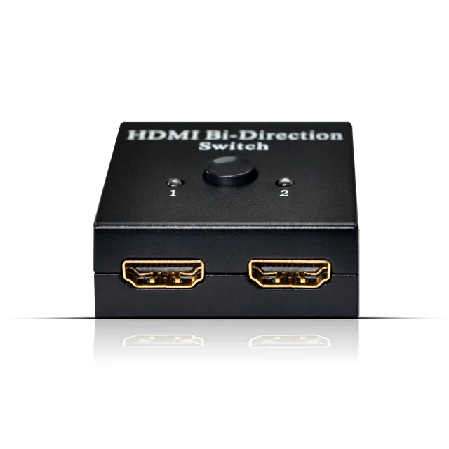 Hot sales Hdmi Switch 2x1 Or Hdmi Splitter 1x2 Hdmi Bi-direction Switcher Splitter Selector With 3d 4k*2k 1080p