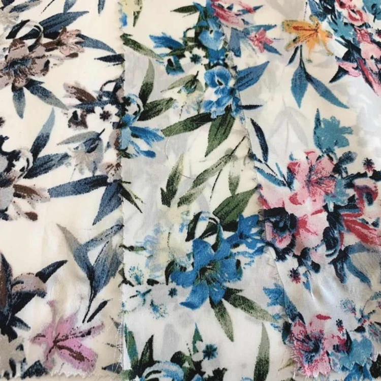 Оптовая продажа, шифоновая ткань с принтом из блестящего 100% полиэстера, шелка, атласа