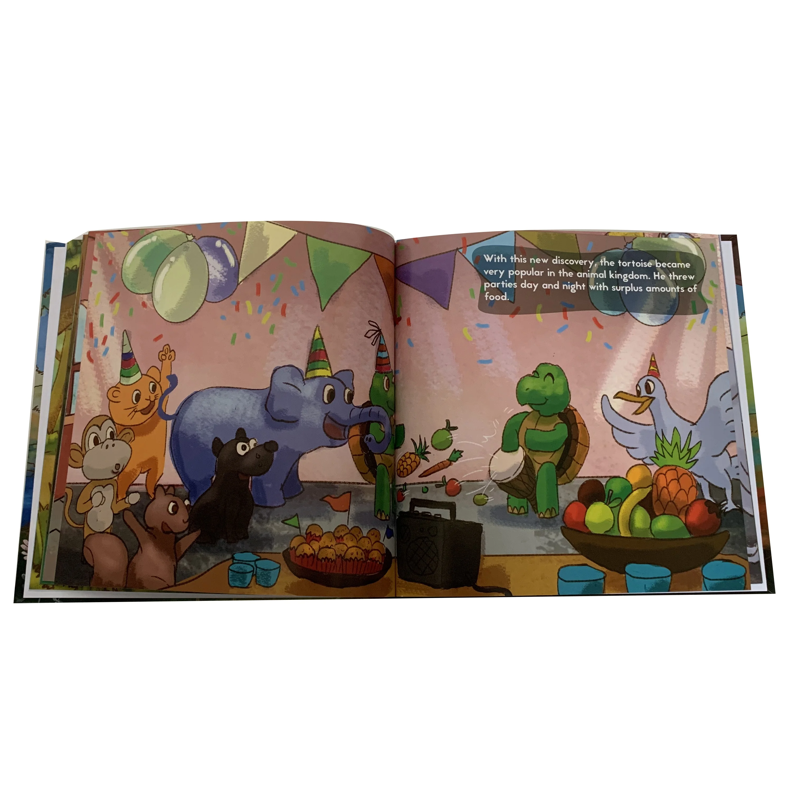 
custom print design children story hardcover book print 