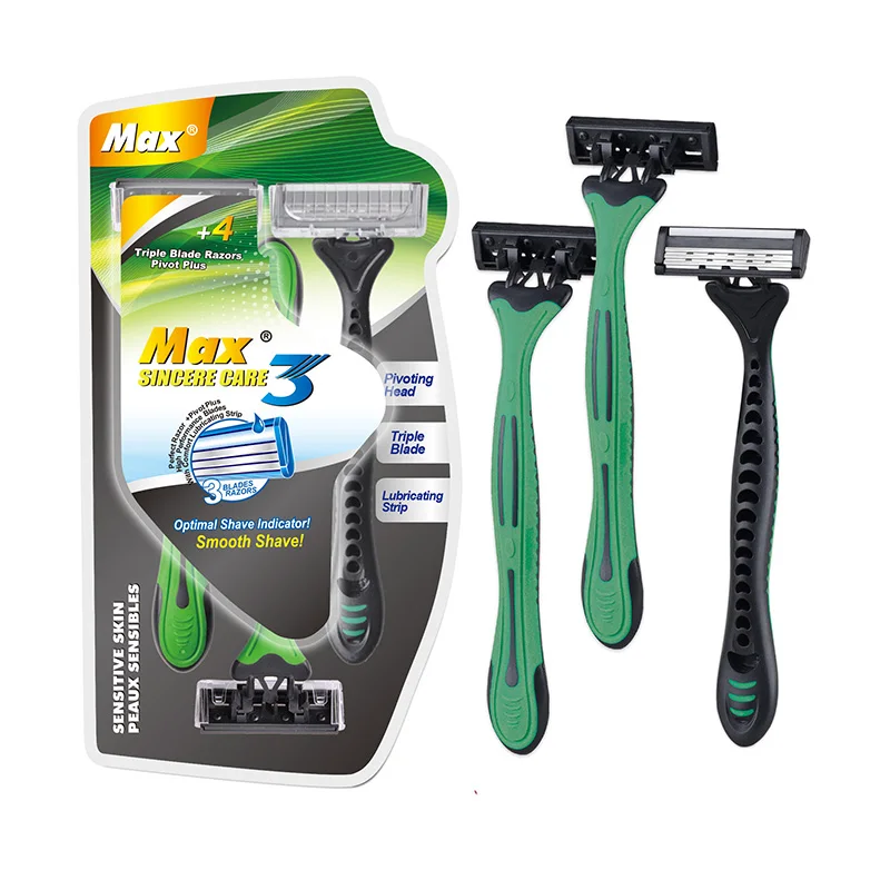Factory direct Professional Manufacturer razor shave disposable with lubricating strips