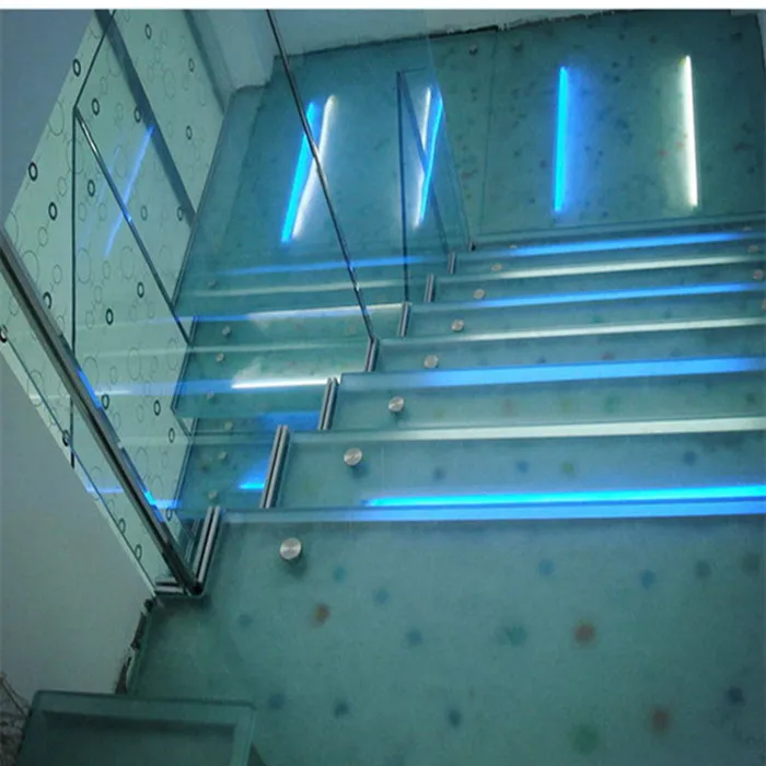 KAHO Modern Special Tempered Led Light Glass Stair Price