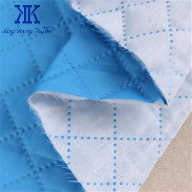 ultrasonic quilted fabric for varsity jacket / quilted down coat fabrics / quilted padding fabric