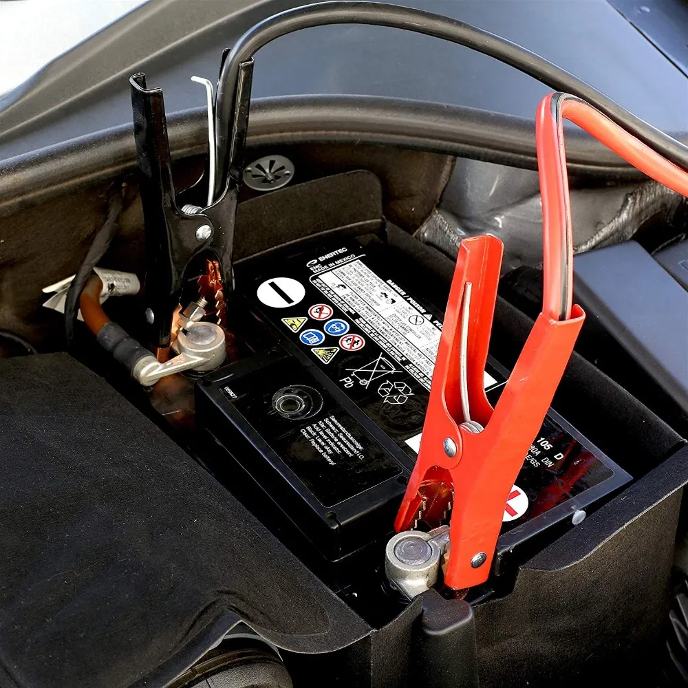 Battery Jumper Cables 4 Gauge 20 Feet Heavy Duty Booster Cables (4AWG x 20Ft)