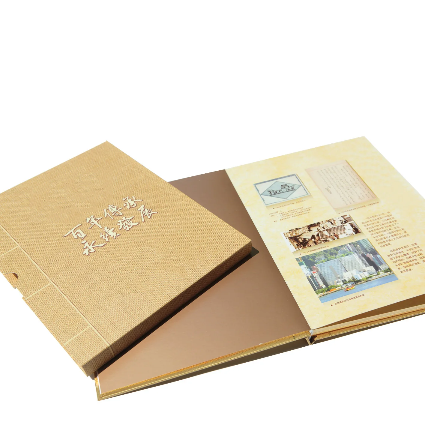 Luxury Custom Hardcover Book Printing for Company History