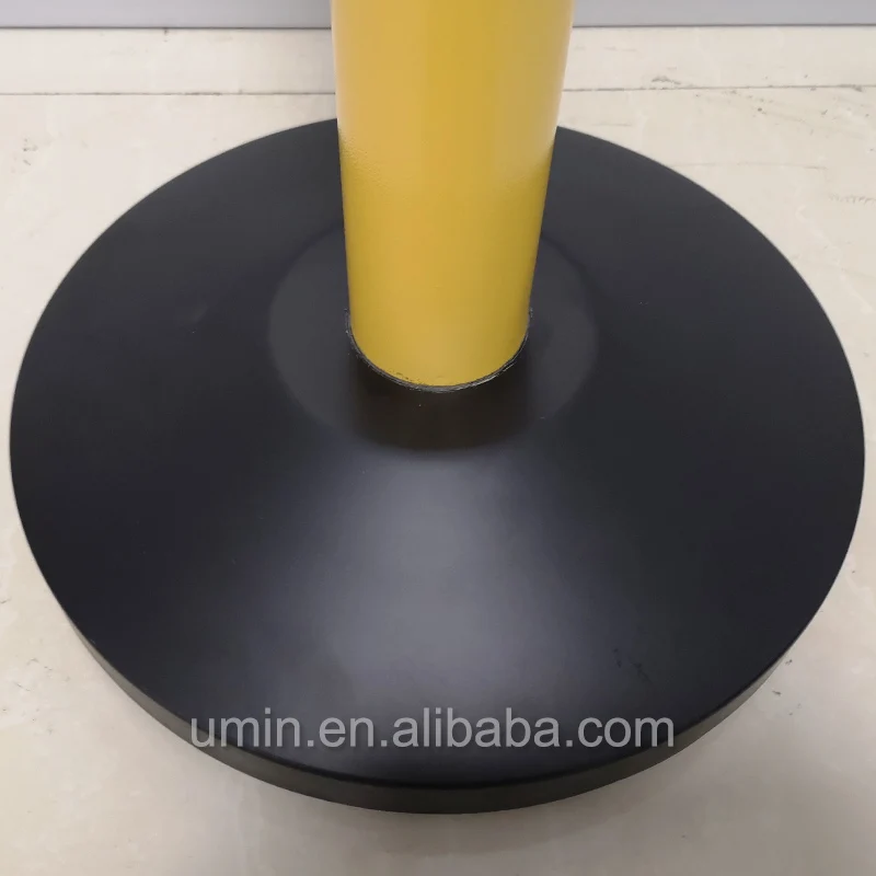 Контроль толпы желтая оповещательная стойка для очереди