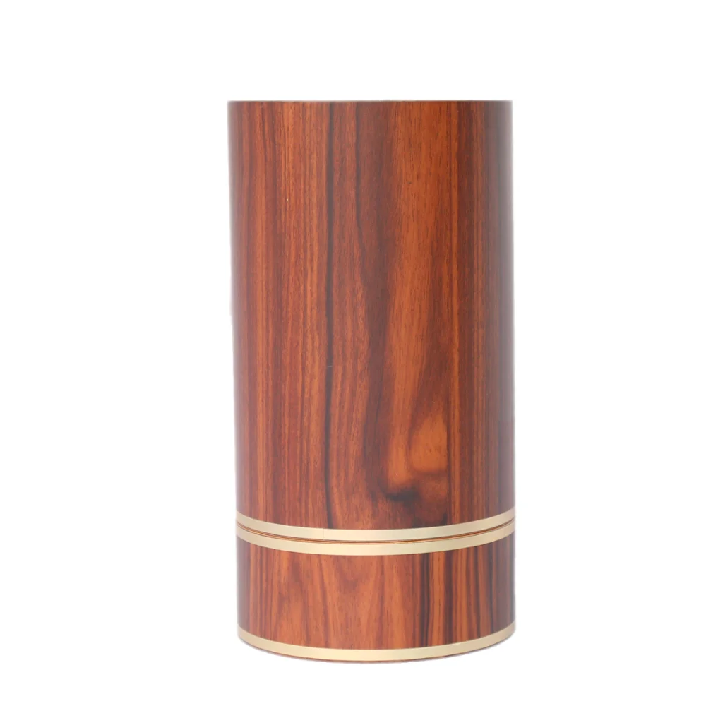 
Luxury round solid wood lacquer finished wooden wine gift box 