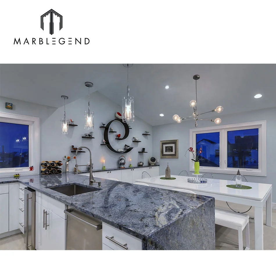 latest best price natural blue bahia granite kitchen countertop