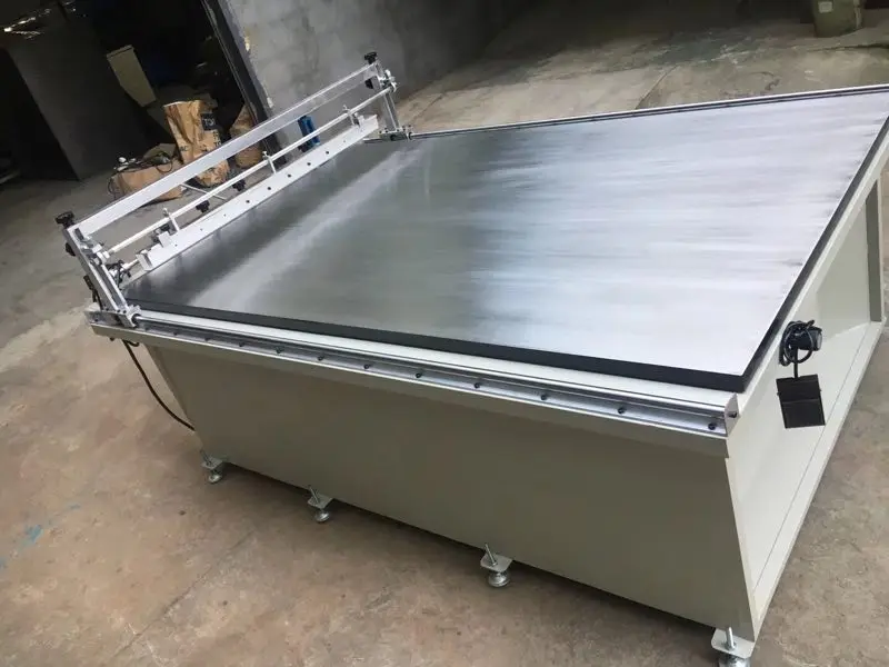 
big Glass Manual screen printing machine with vacuum 