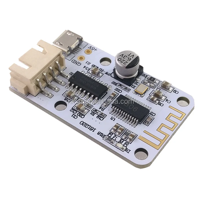 Module Micro USB DC 5V 2x3W Blue tooth Audio Receiver Digital Power Amplifier PCB Circuit Module White Board 3W+3W HF43B
