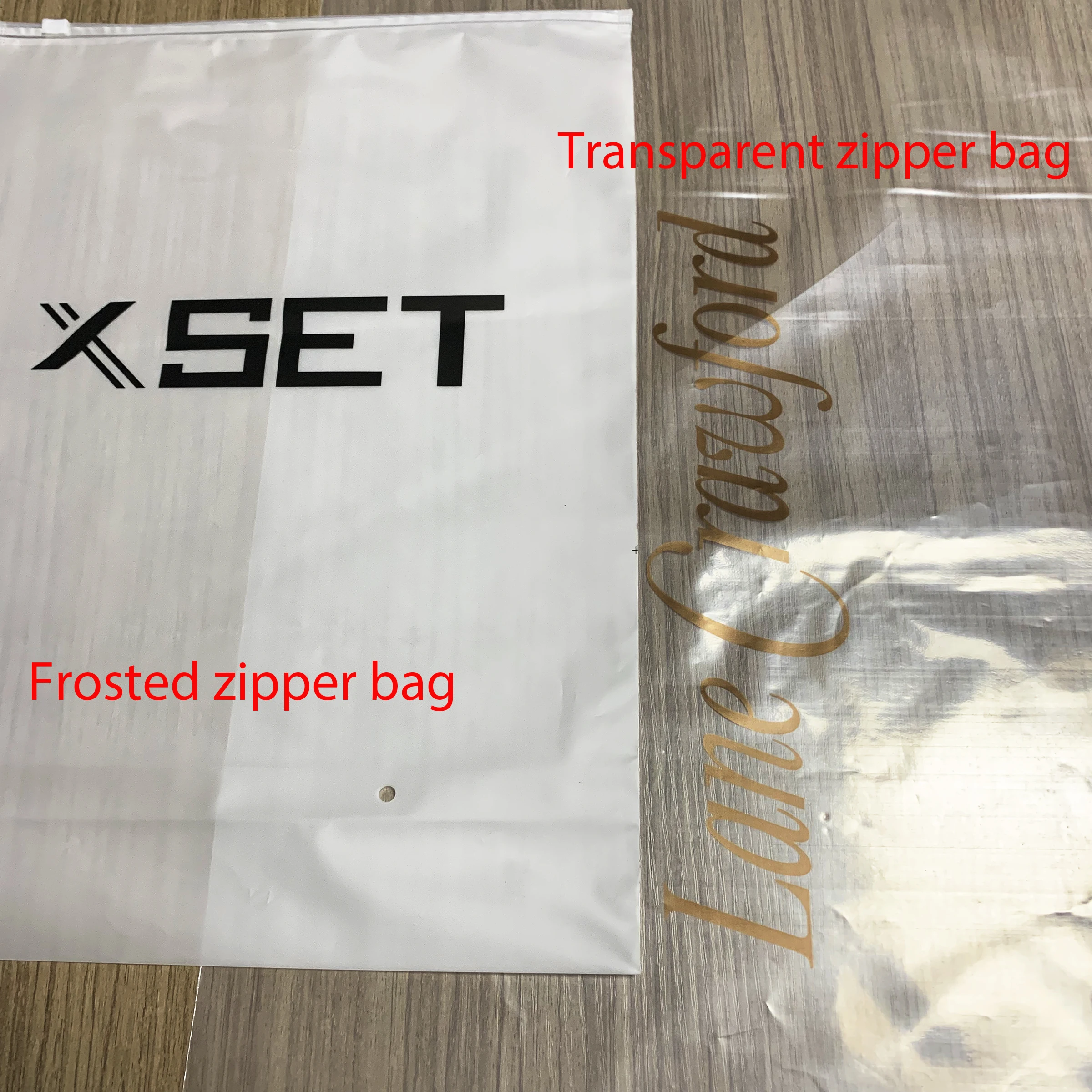 
Waterproof No Smell custom logo printed reusable zip bag 